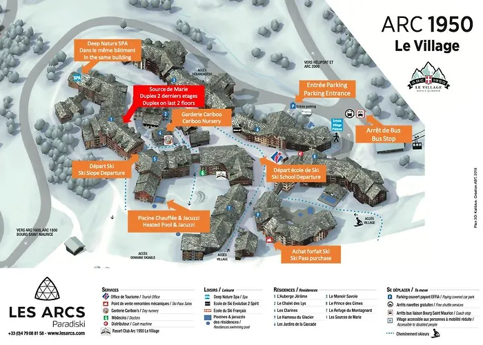 Lejlighed Arc 1950 Superbe Duplex, 3 Chambres, Vue Aiguille Rouge